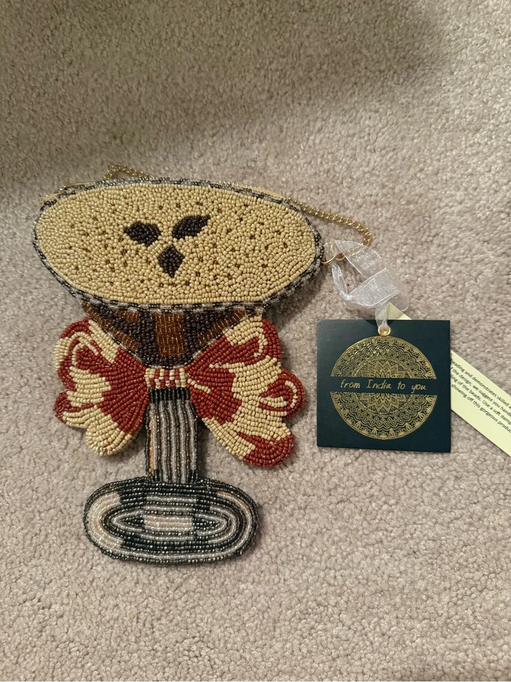 Espresso martini beaded bag - Beaded Cocktail bag